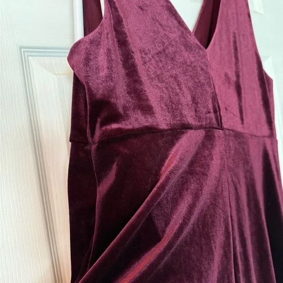 Torrid Burgundy Velvet Maxi Dress - Picture 5 of 8